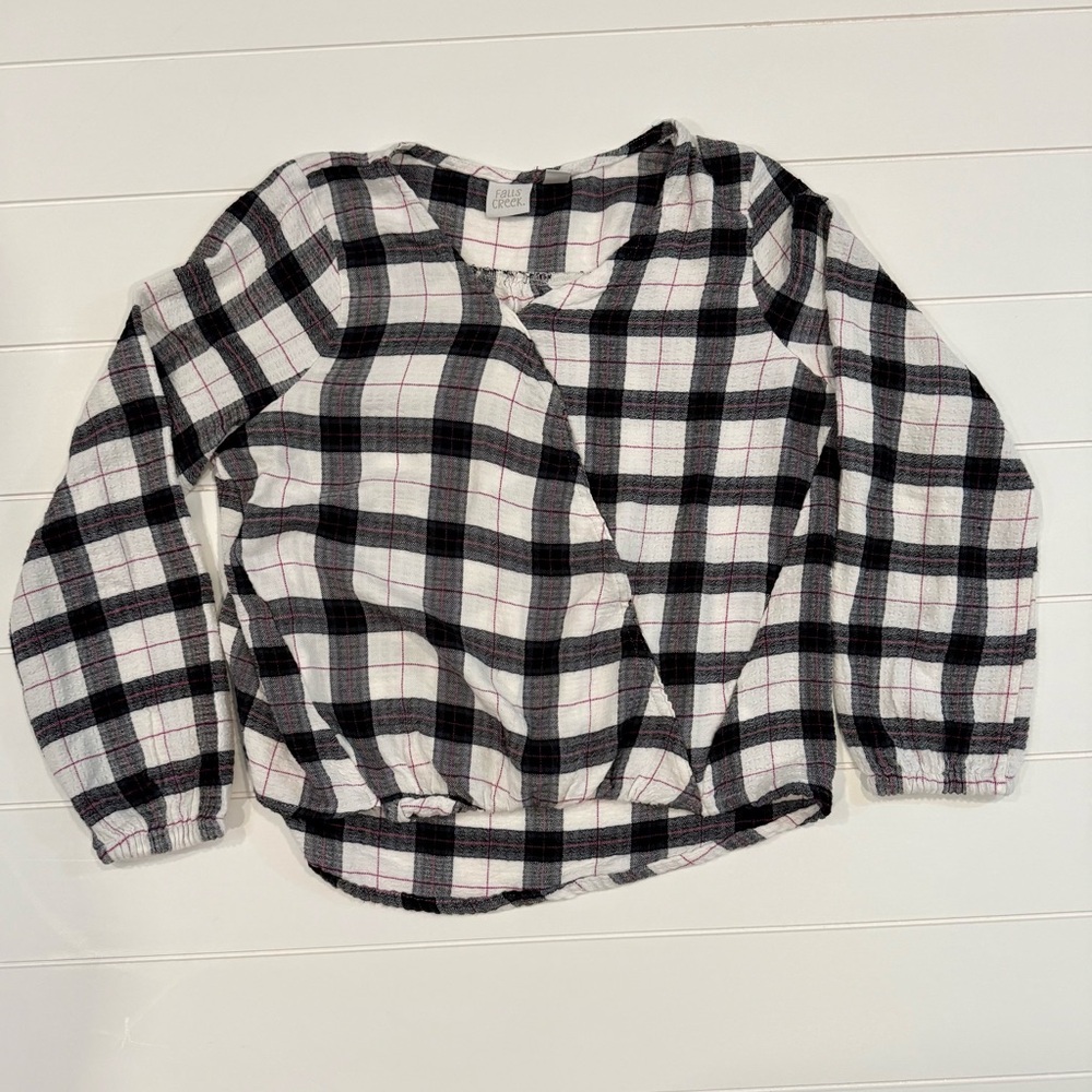 Long Sleeve Crossover Top Girls 14/16